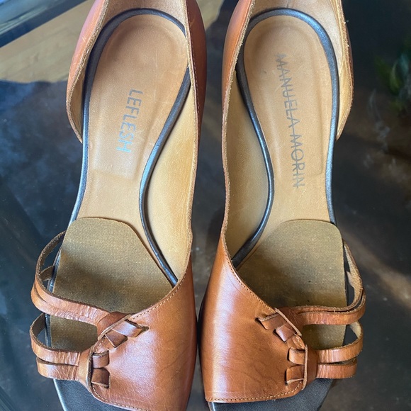 💕Manuela Morin Leflesh  Stiletto Pumps 38 - Picture 6 of 7